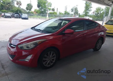2014 Hyundai Elantra Se from USA, damaged, VIN KMHDH4AE7EU138285